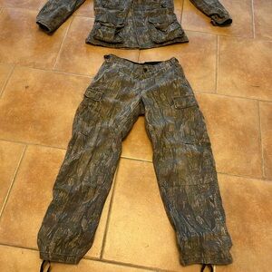 Rothco vintage military jacket and camo pants